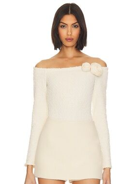 LPA Romola Bodysuit in Cannoli Cream